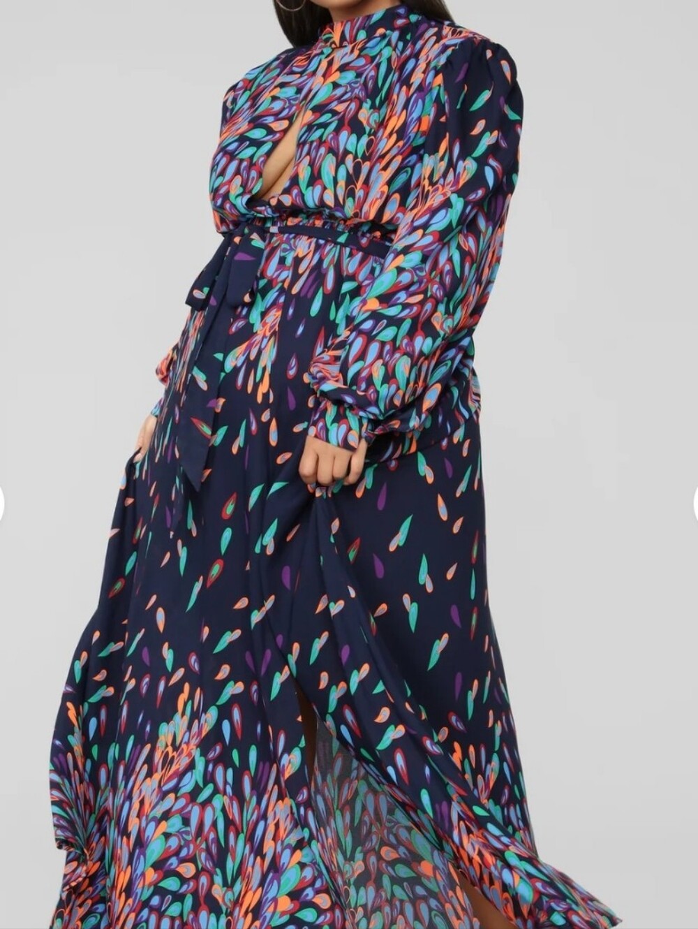 Fashion Nova Wings of A Feather Maxi Dress